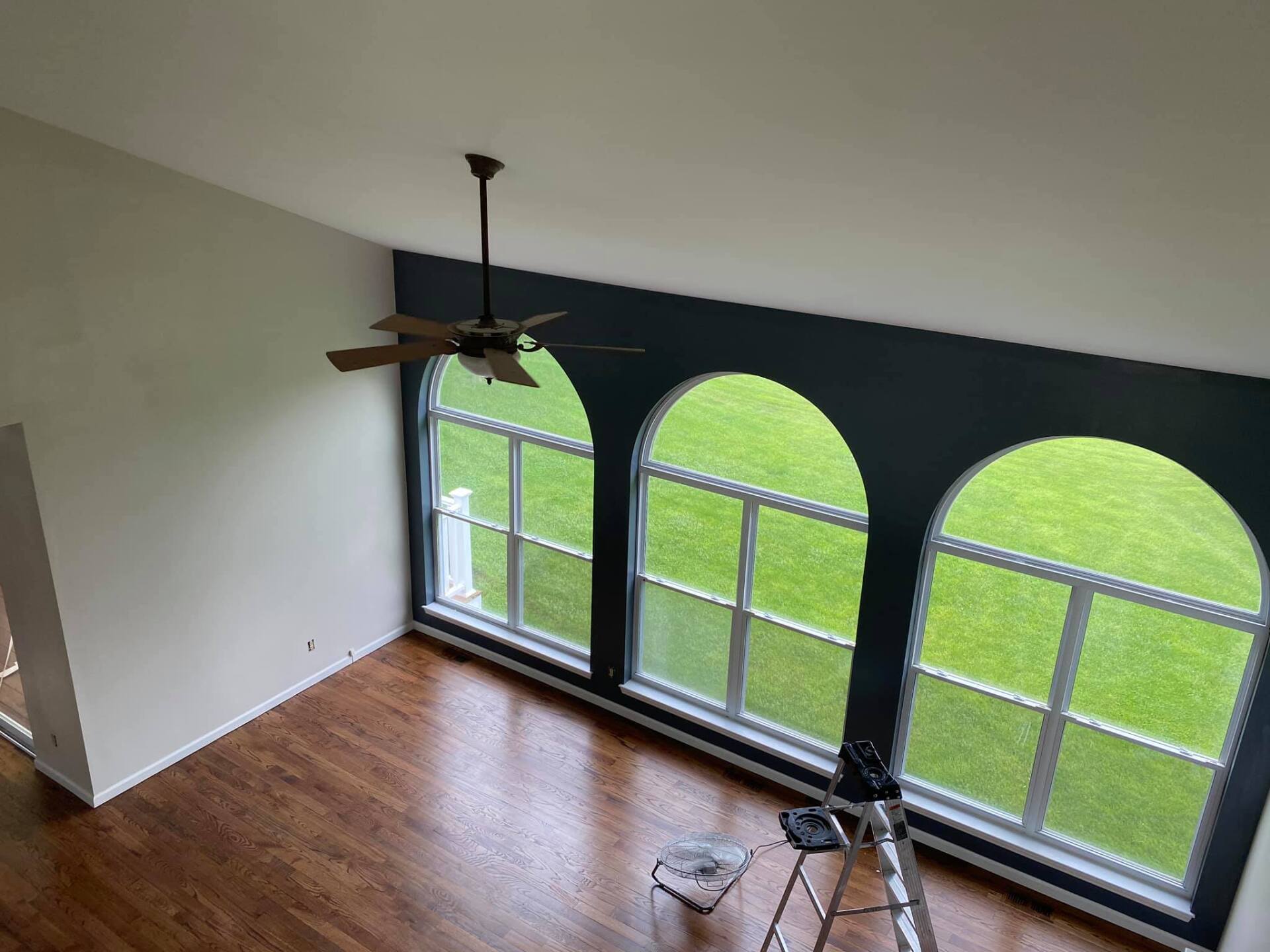 freshly painted home