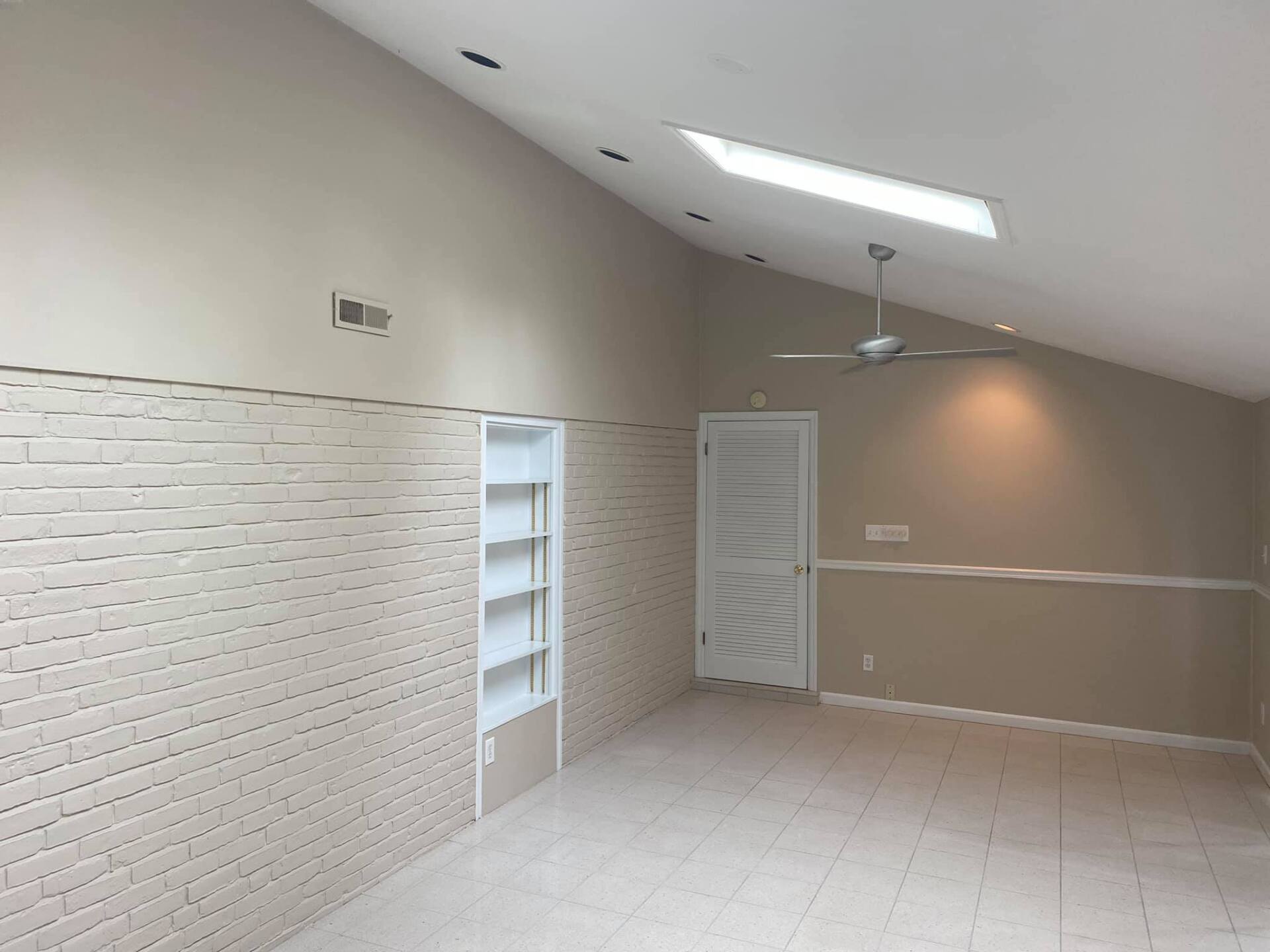 freshly painted home