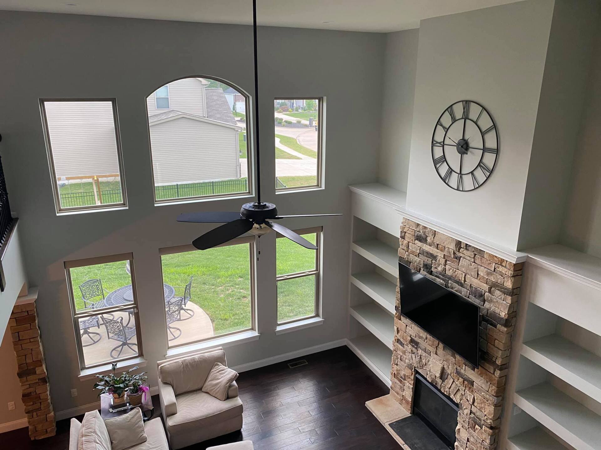 freshly painted home