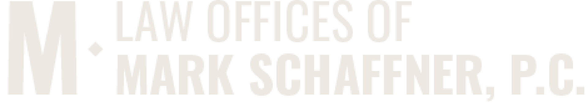 The logo for the law offices of mark schaffner , p.c.
