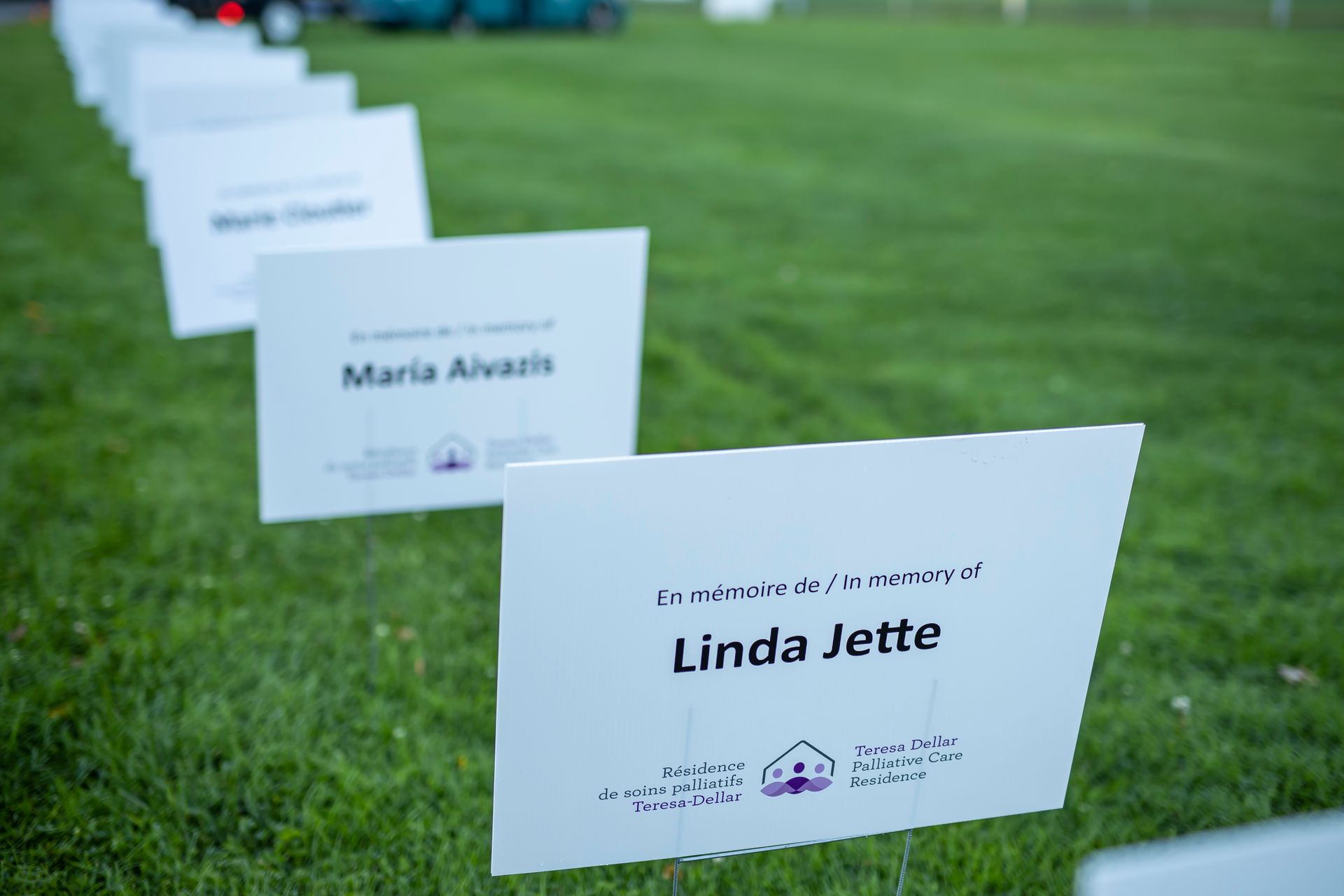 In Memory Sign Course pour la Compassion