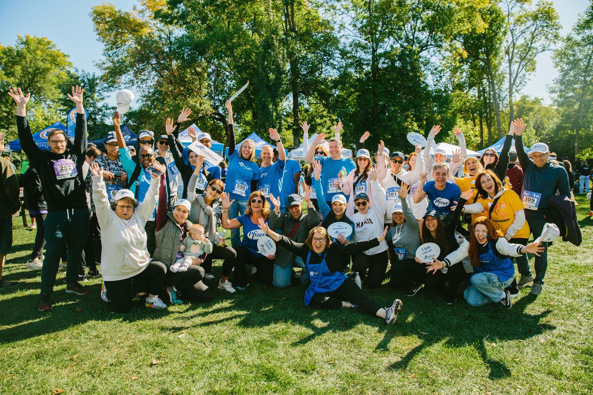 Pfizer employees Course pour la Compassion