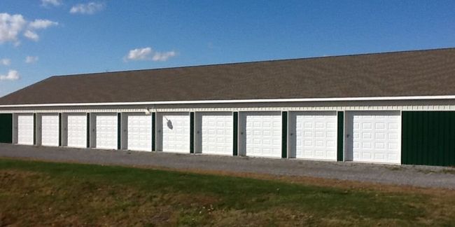 Storage Unit Torquoise Blue With Brown Roof — DuBois, PA — Moore Storage