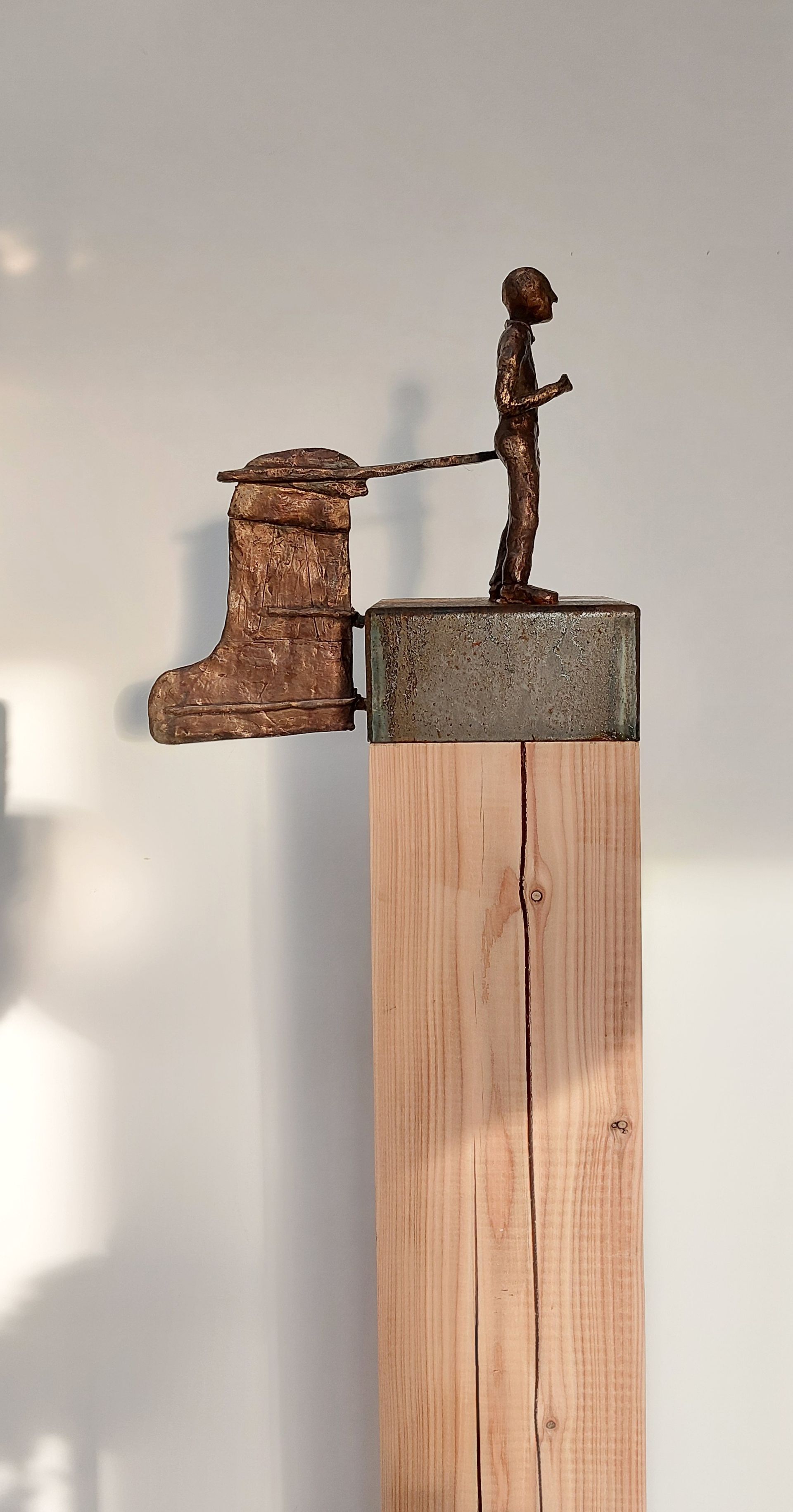 brons bronzen beeld schipper