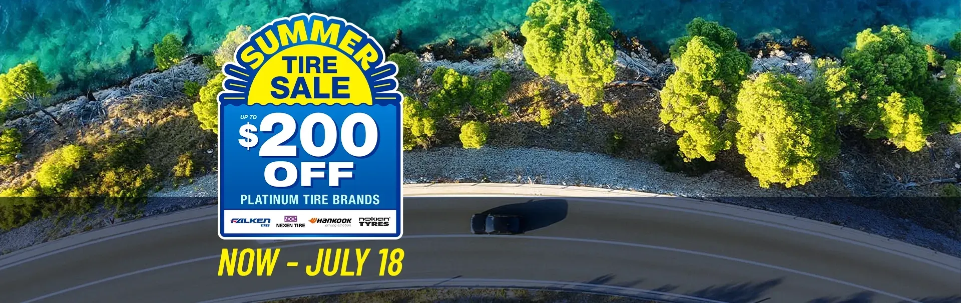 Summer Tire Sale from now to July 18, 2026 | TNT Tire Point S Auto Service