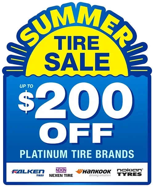 Summer Tire Sale Up to $200 Off | TNT Tire Point S Auto Service
