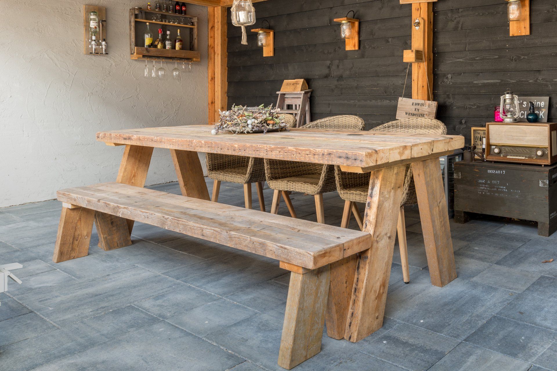 Maatwerk buiten meubelen, hout