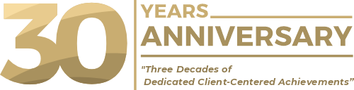 30 years anniversary three decades of dedicated client-centered achievements