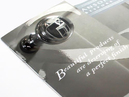 a brochure for anson and mills with the words 