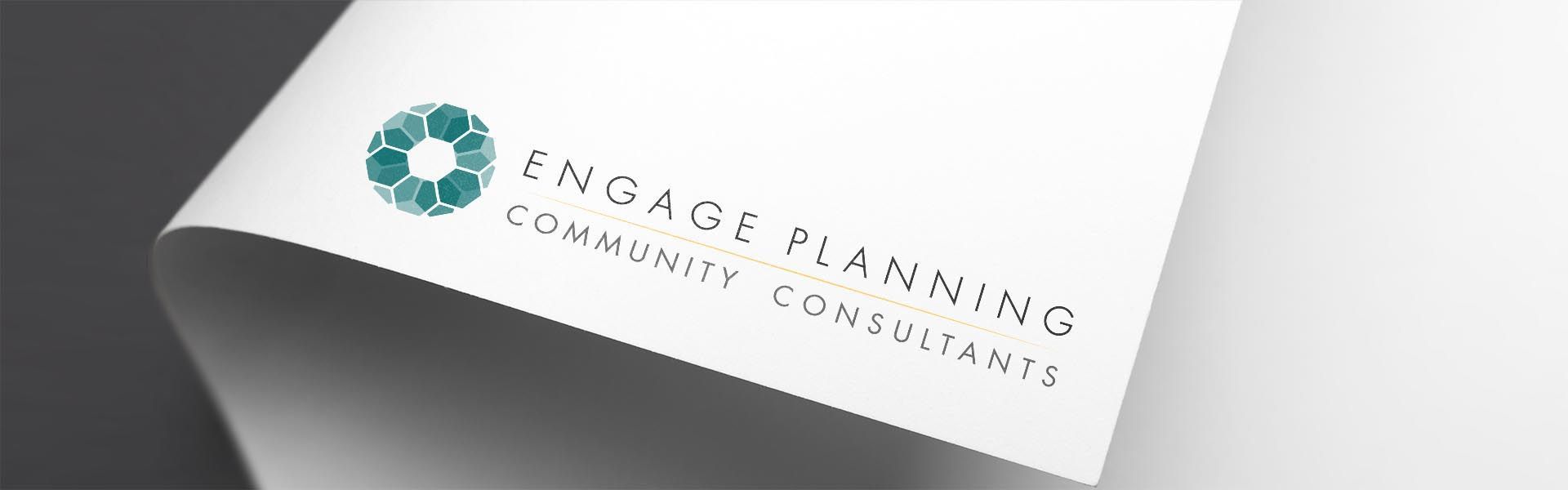 a piece of paper that says engage planning community consultants