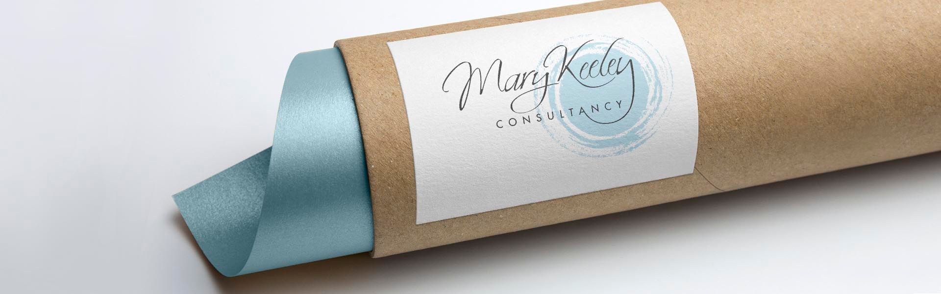 a roll of paper that says mary keeley consultancy on it