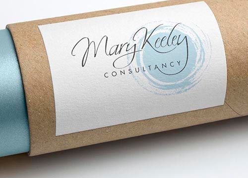 a roll of paper with a label on it that says mary keeley consultancy