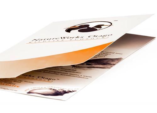 a folded leaflet with a picture of an outer catcher on it