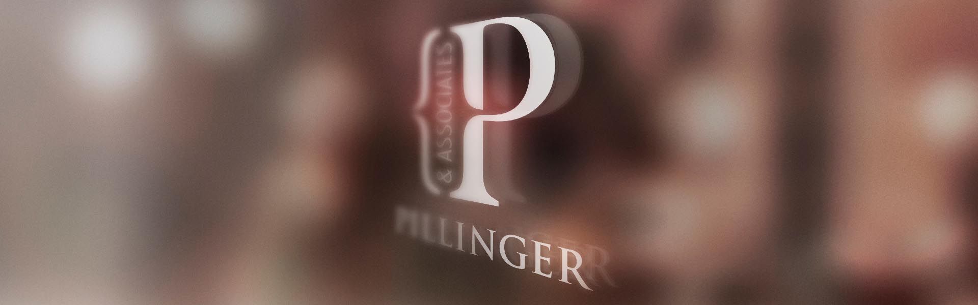 a blurred image of a logo for pillinger & associates