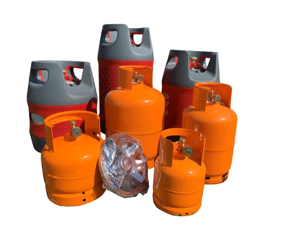 Operatore con bombola di gas