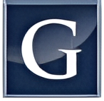 Blue lion head with a regal expression.