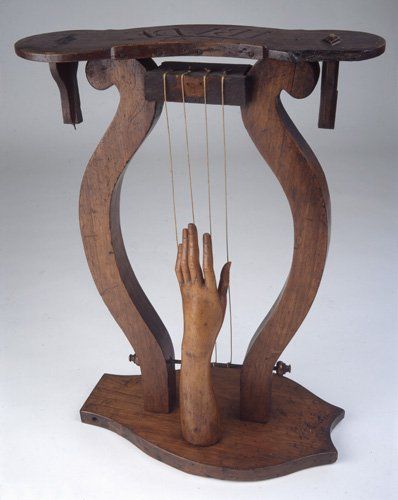 Paul Joostens, ca. 1922, H. 63 cm, Assemblage, Holz, Metall