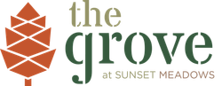 The Grove at Sunset Meadows logo.