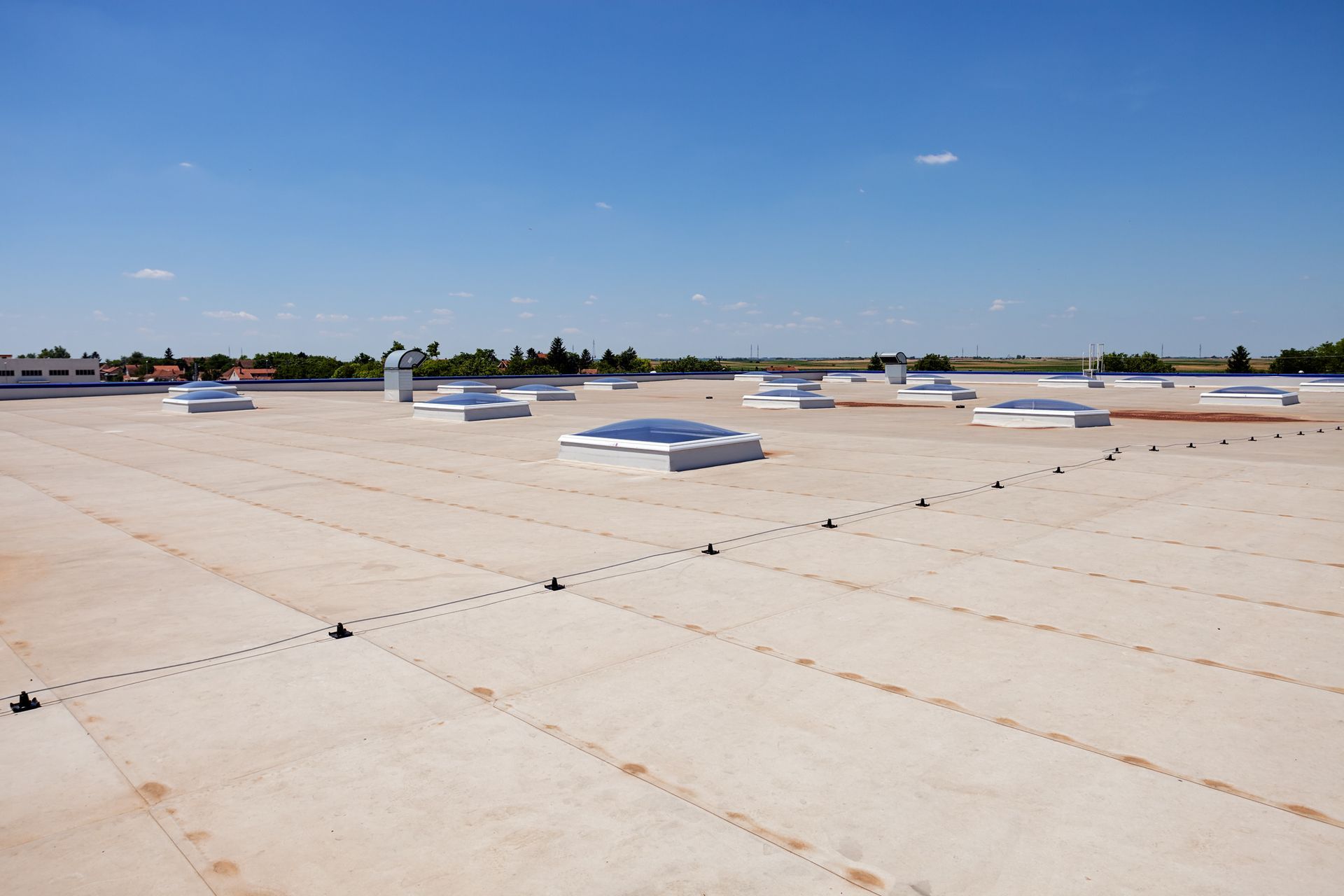 Flat Roof On Industrial Hall — Sacramento, CA — Bernardino Roofing