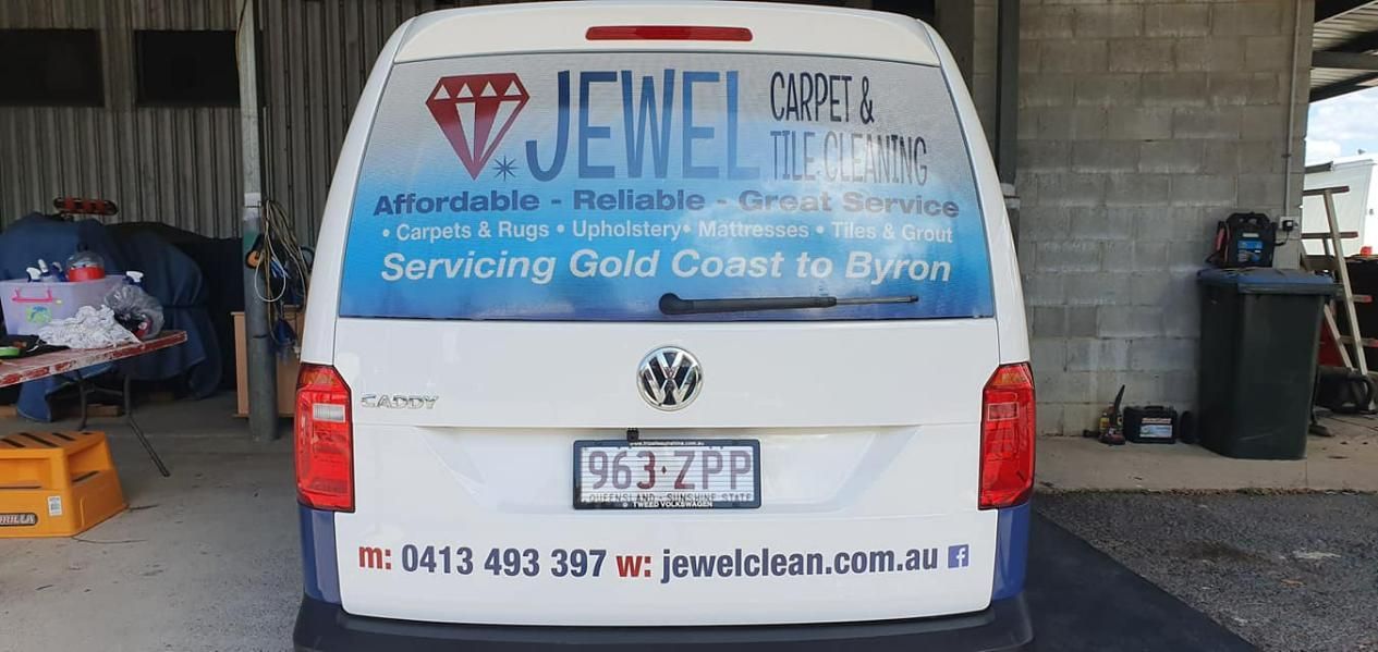 Company's Details At The Back Of Their Van — Print Spot Group In Tweed Heads, NSW