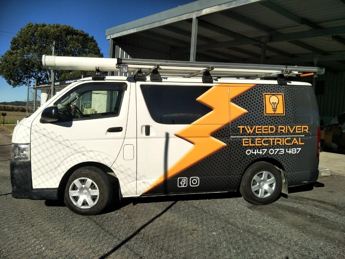 White Van With Print Of Their Company's Sign — Print Spot Group In Tweed Heads, NSW