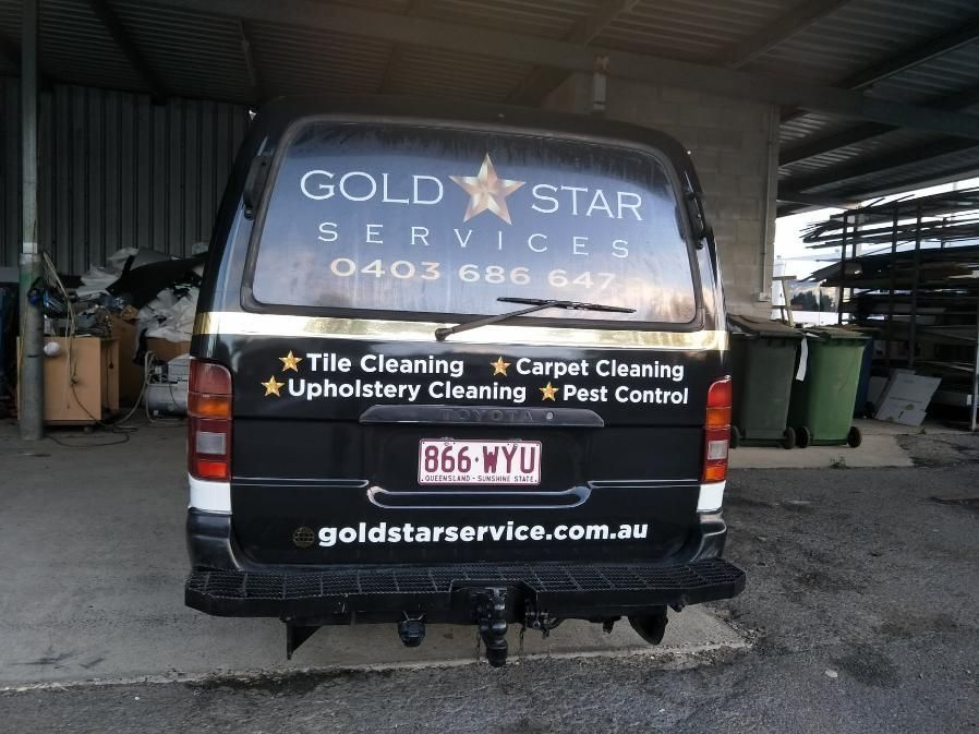 Back Of The Black Van With Sticker On It — Print Spot Group In Tweed Heads, NSW