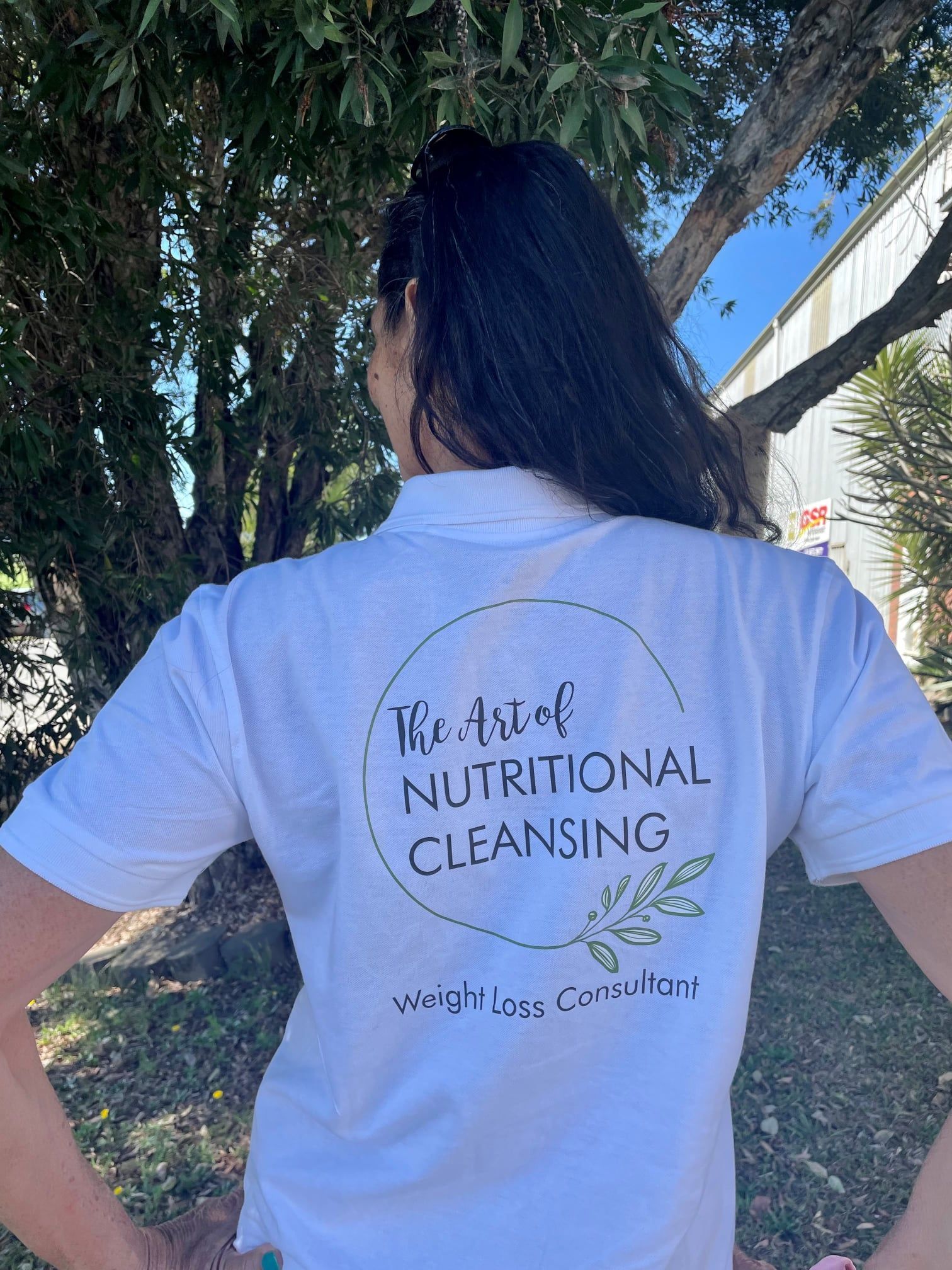 White Sign Written T-Shirt — Print Spot Group in South Murwillumbah, NSW