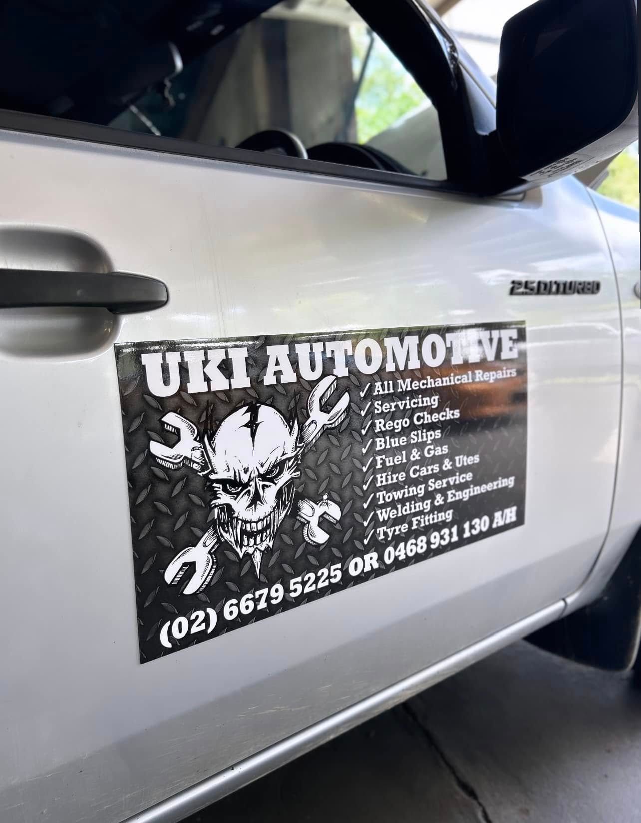 A Motorcycle Cycle Clinic Van is Parked in a Garage — Print Spot Group in South Murwillumbah, NSW