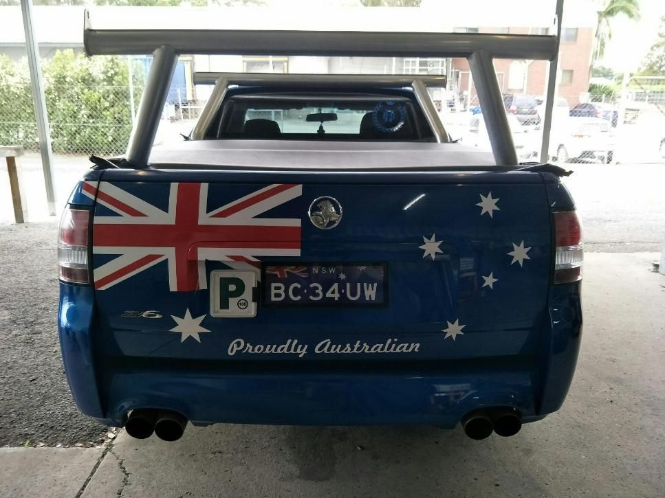 Australian Flag on the Back of a Truck — Print Spot Group In Tweed Heads, NSW