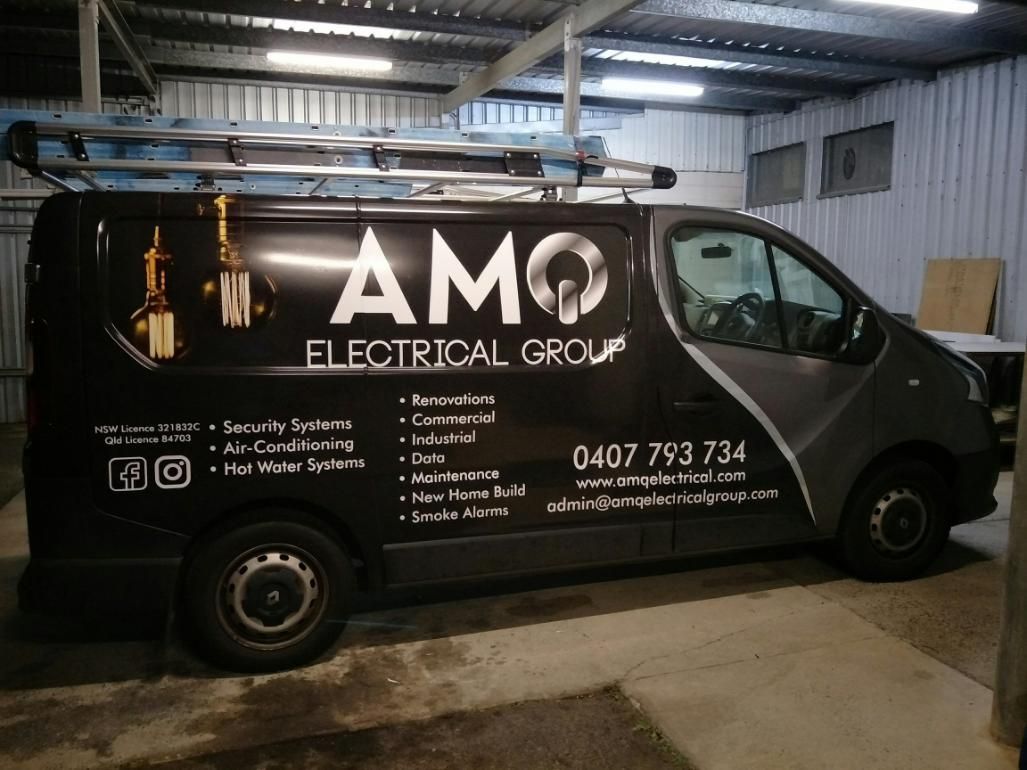 Black Van With AMG Vehicle Wraps — Print Spot Group In Tweed Heads, NSW