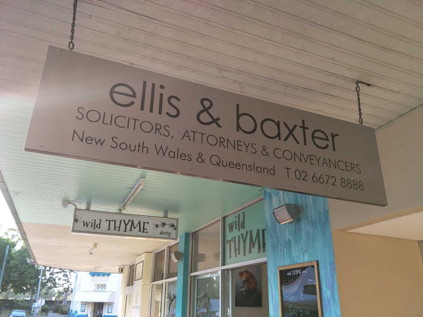 Ellis & Baxter Signage— Print Spot Group in Kingscliff, NSW