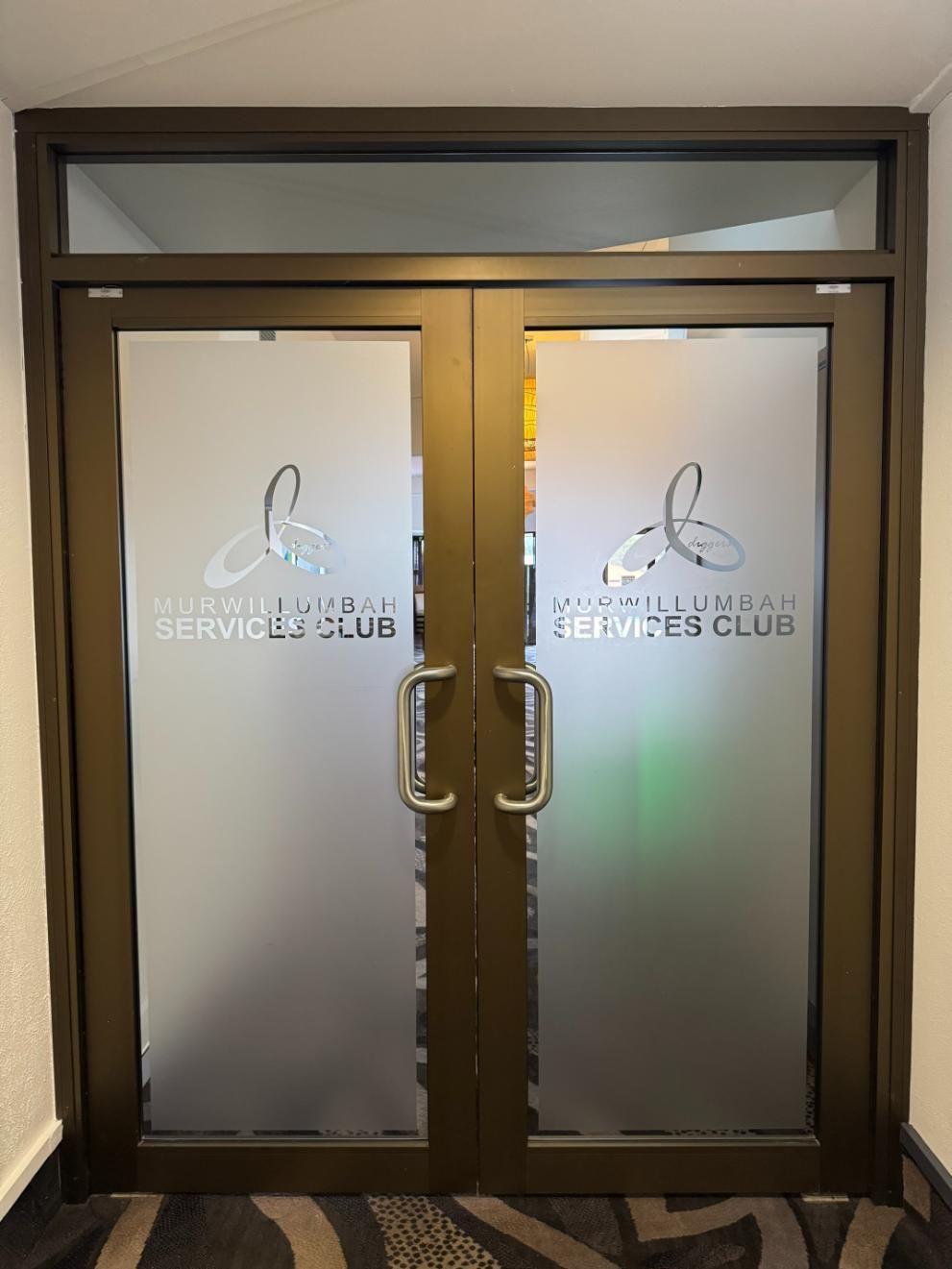 Printed Company Name & Logo On Door — Print Spot Group in Tweed Heads, NSW