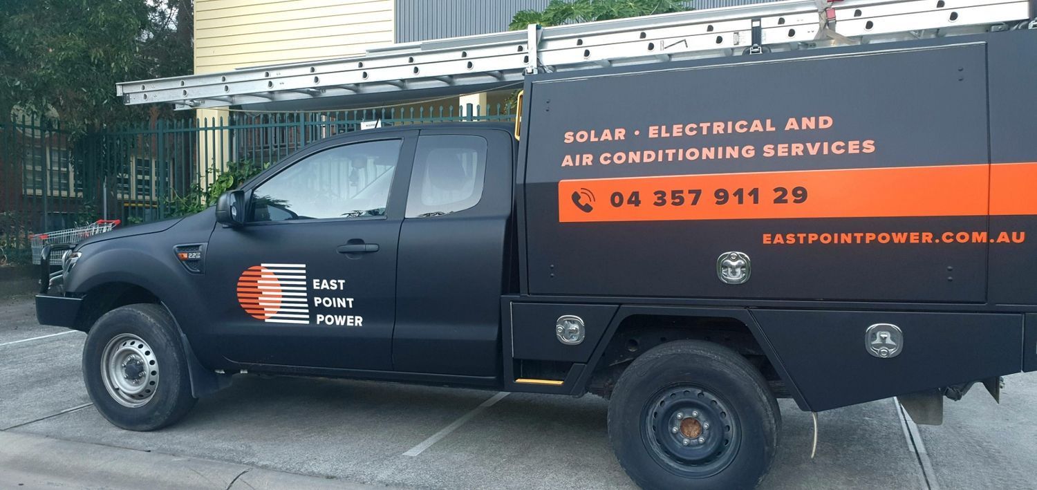 Truck With Printed Body In The Garage — Print Spot Group in South Murwillumbah, NSW
