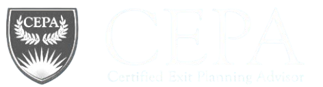 A black and white logo for a company called cepa