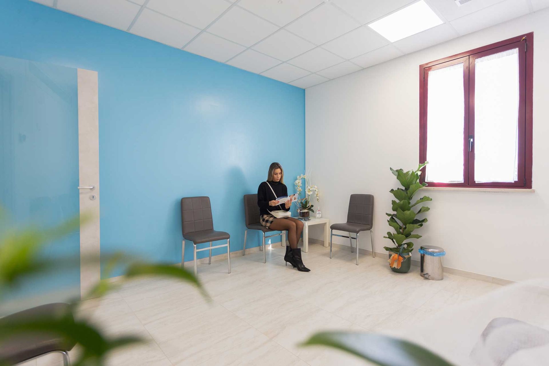 sala di attesa studio dentistico