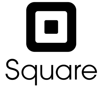 A black and white logo for square with a square in the middle.