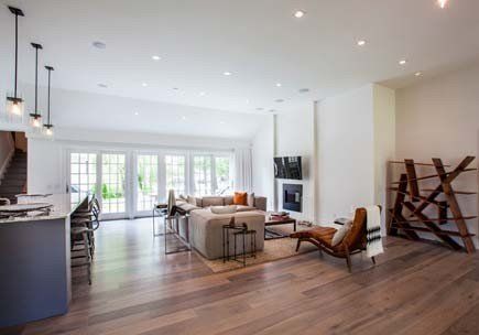 Living Room With Wooden Floor — Freehold, NJ — Zimbler Architecture, LLC