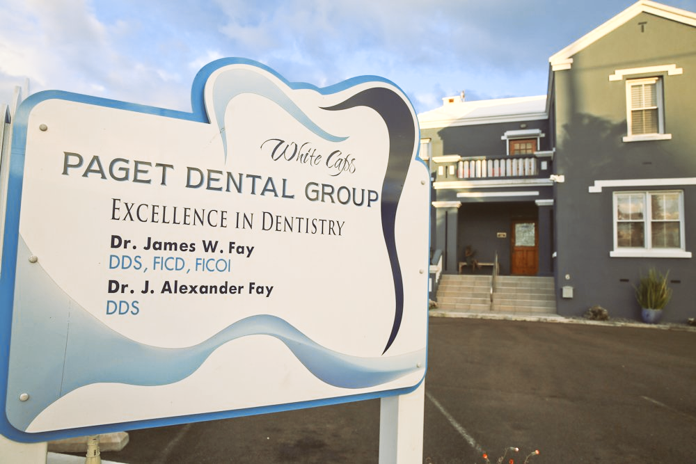 Paget Dental Group's Sign as seen from the street