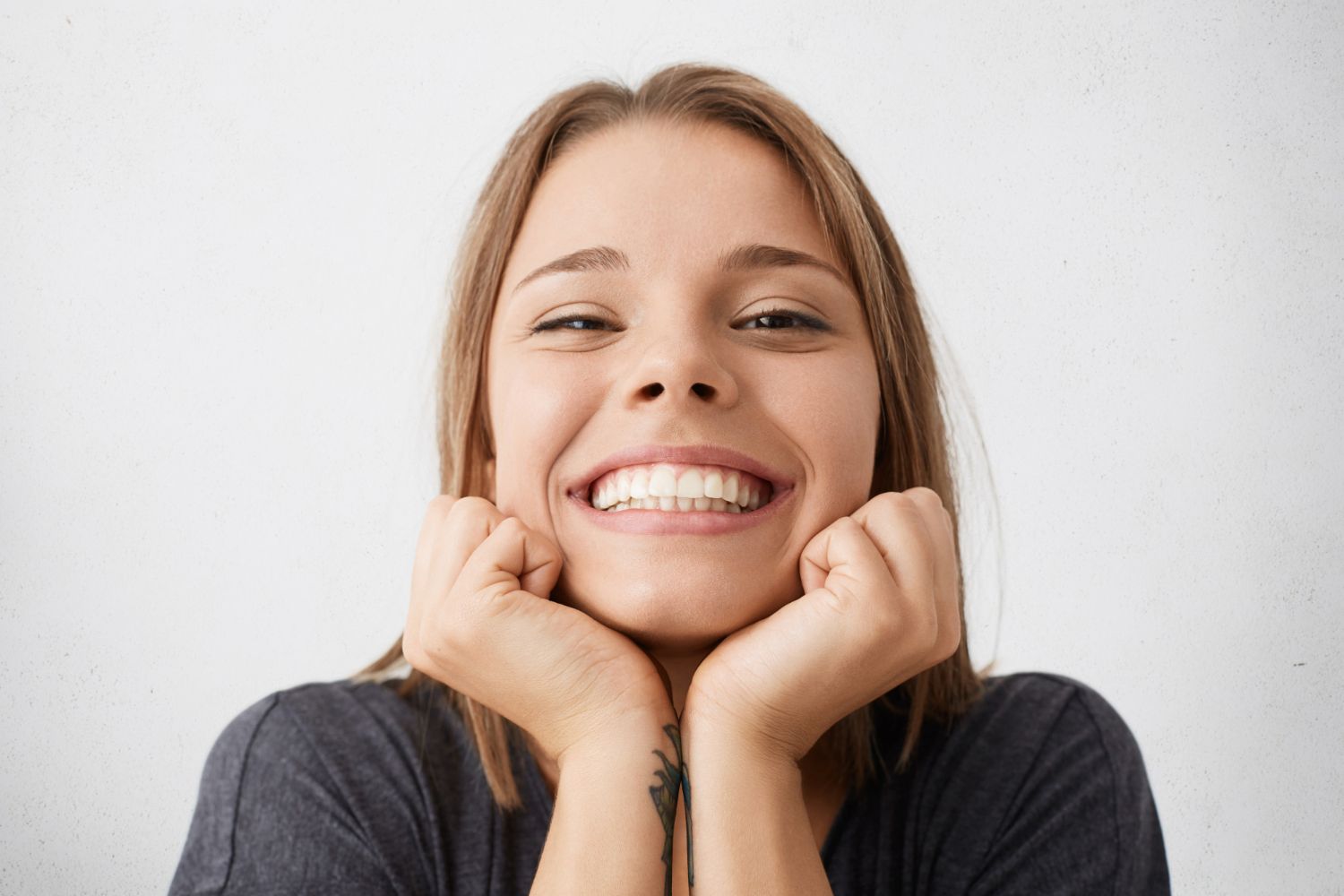 woman smiling