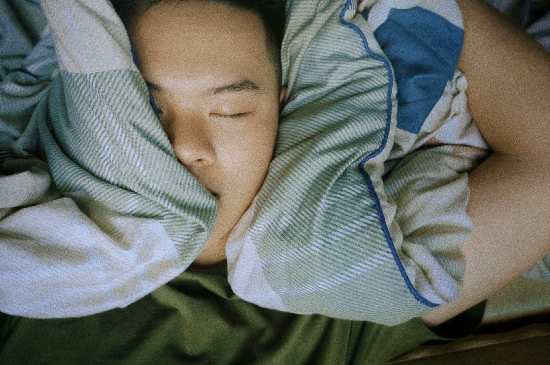 man sleeping