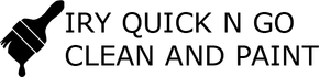 A logo for a company called try quick n go clean and paint