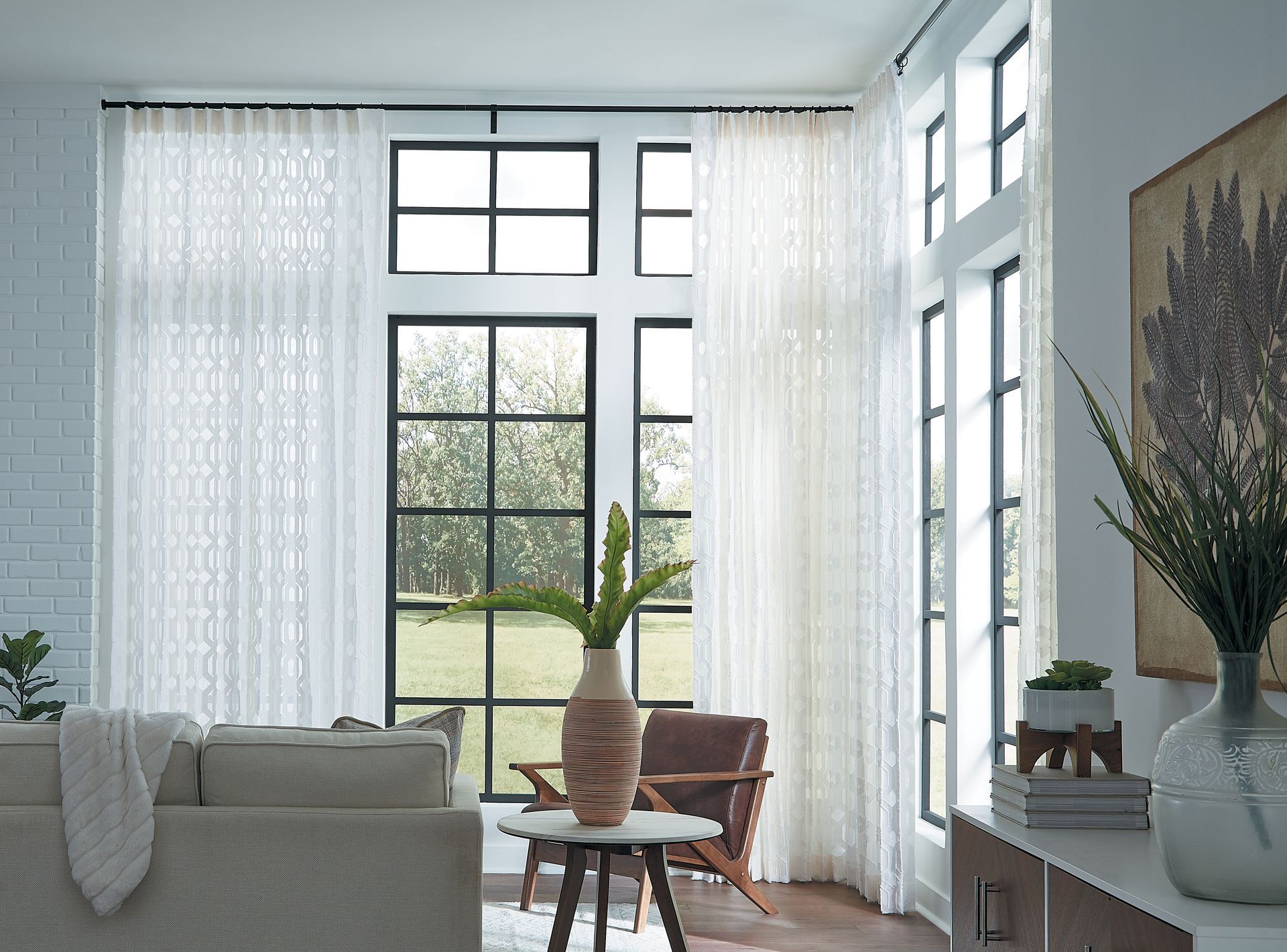 Carole Fabrics Custom Drapes in a Bay Area home. 