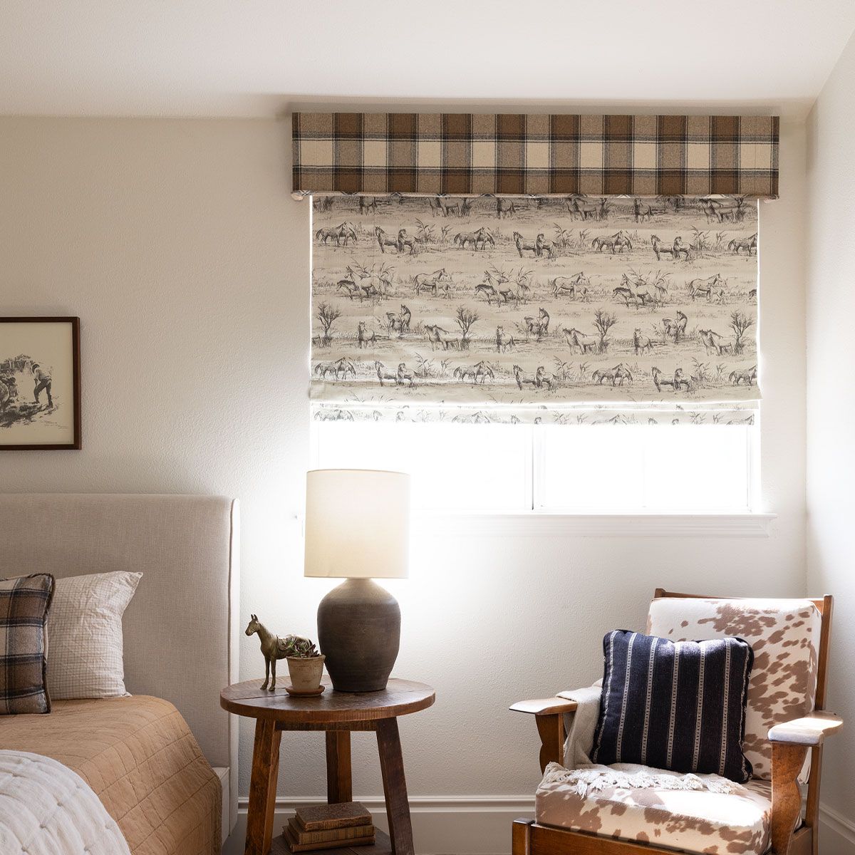 Carole Fabrics™ Roman Shades with Cornice