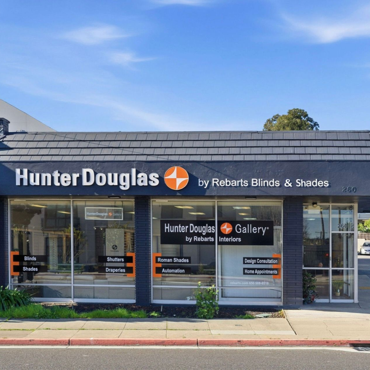 Exterior of Rebarts Blinds & Shades in San Carlos, California (CA)