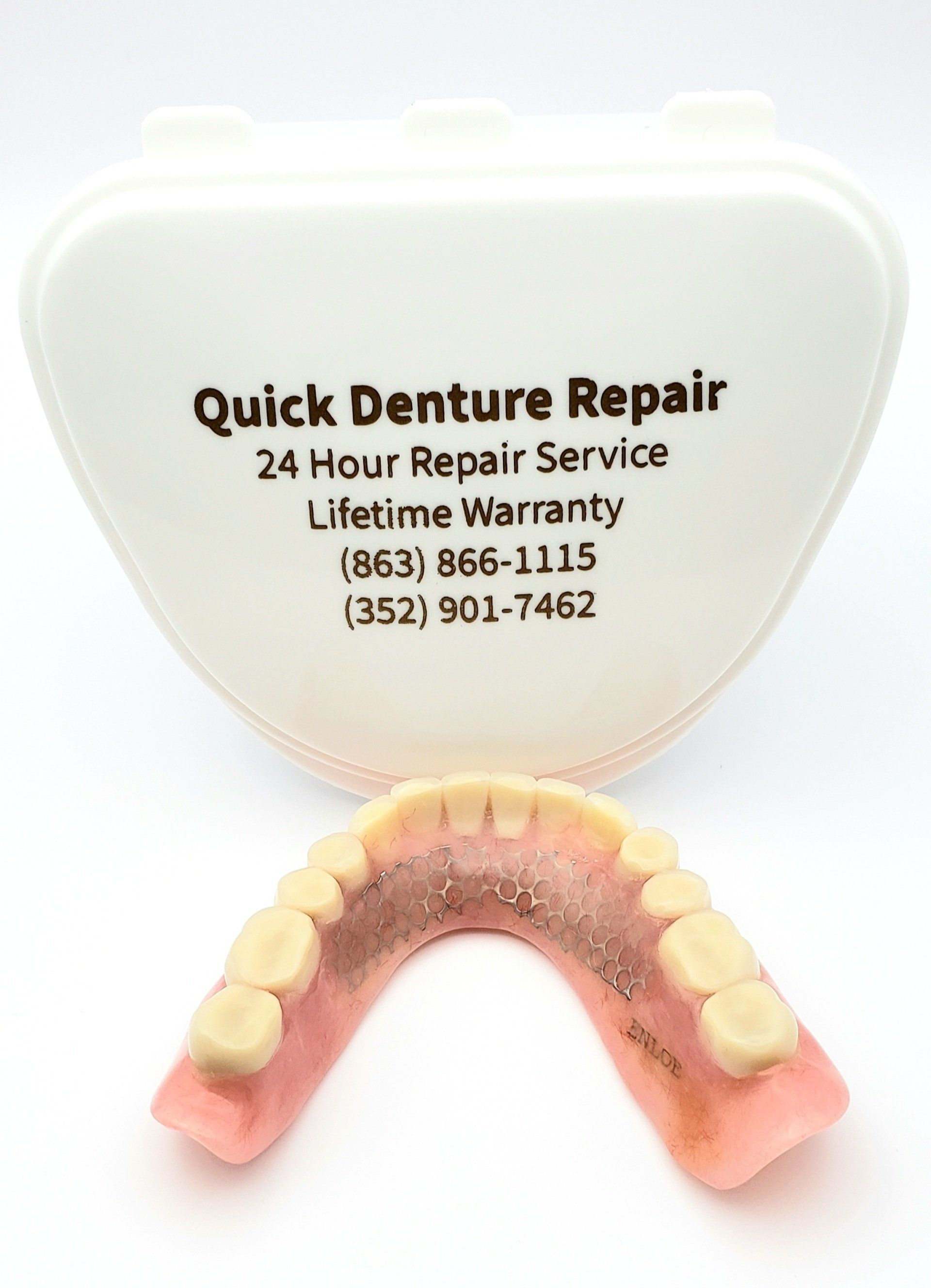 newly repaired lower denture