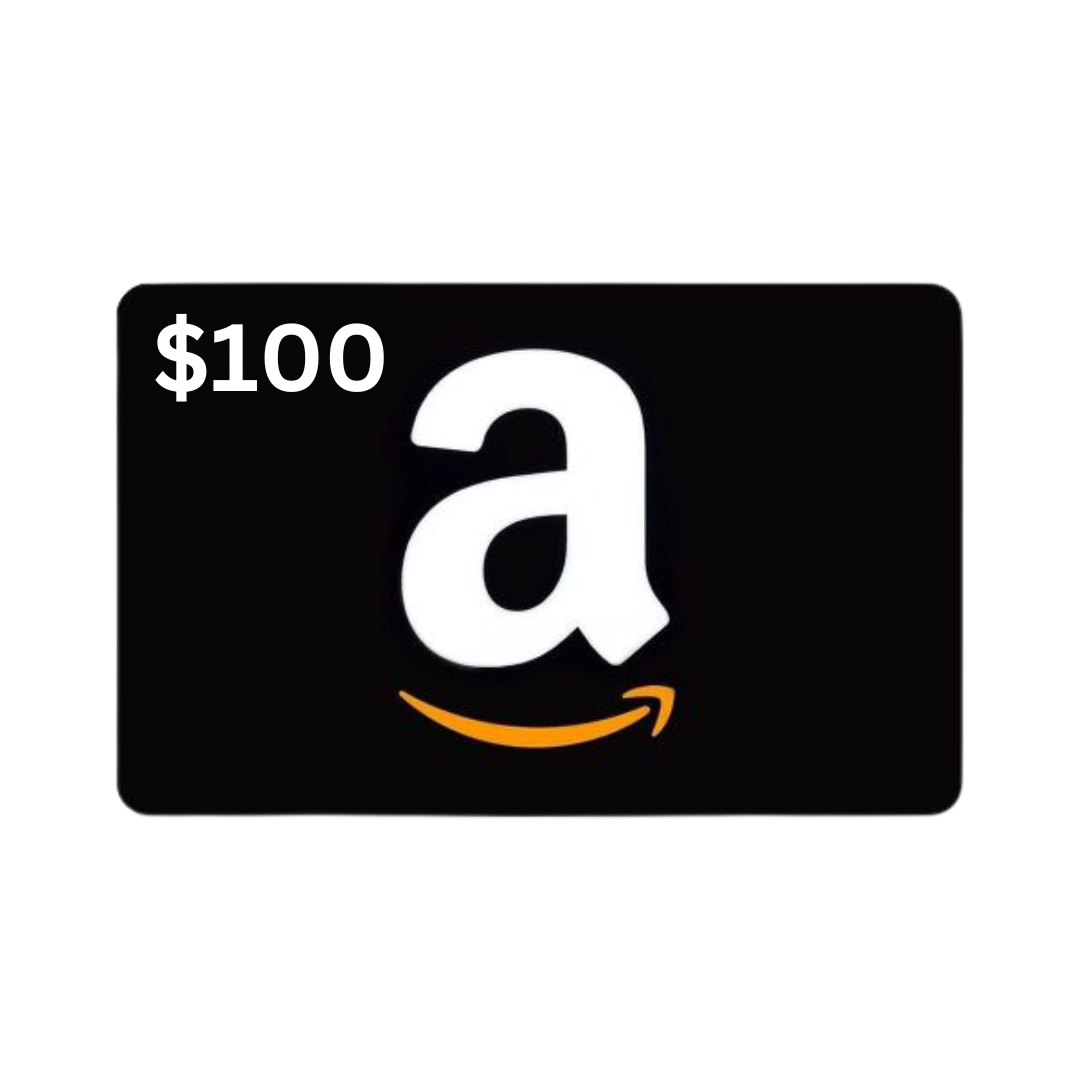A black $100 Amazon gift card