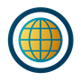Icon of a striped sphere