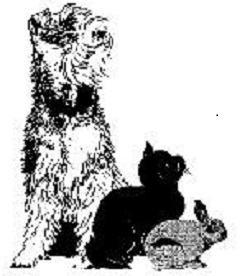 Dog cat and rabbit logo