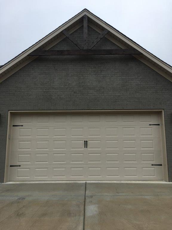 White Modern Carriage Garage Door — Sherwood, AR — Harmon Overhead Door