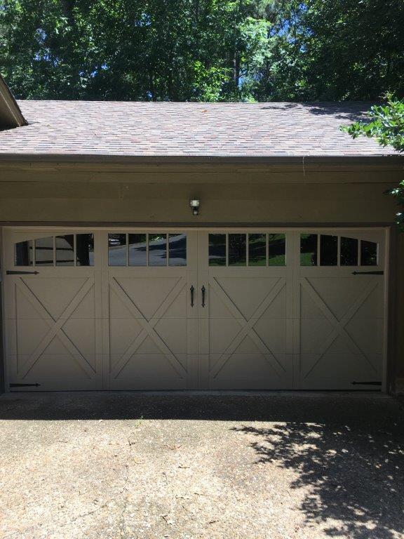 Garage Door With Single Light On The Top — Sherwood, AR — Harmon Overhead Door
